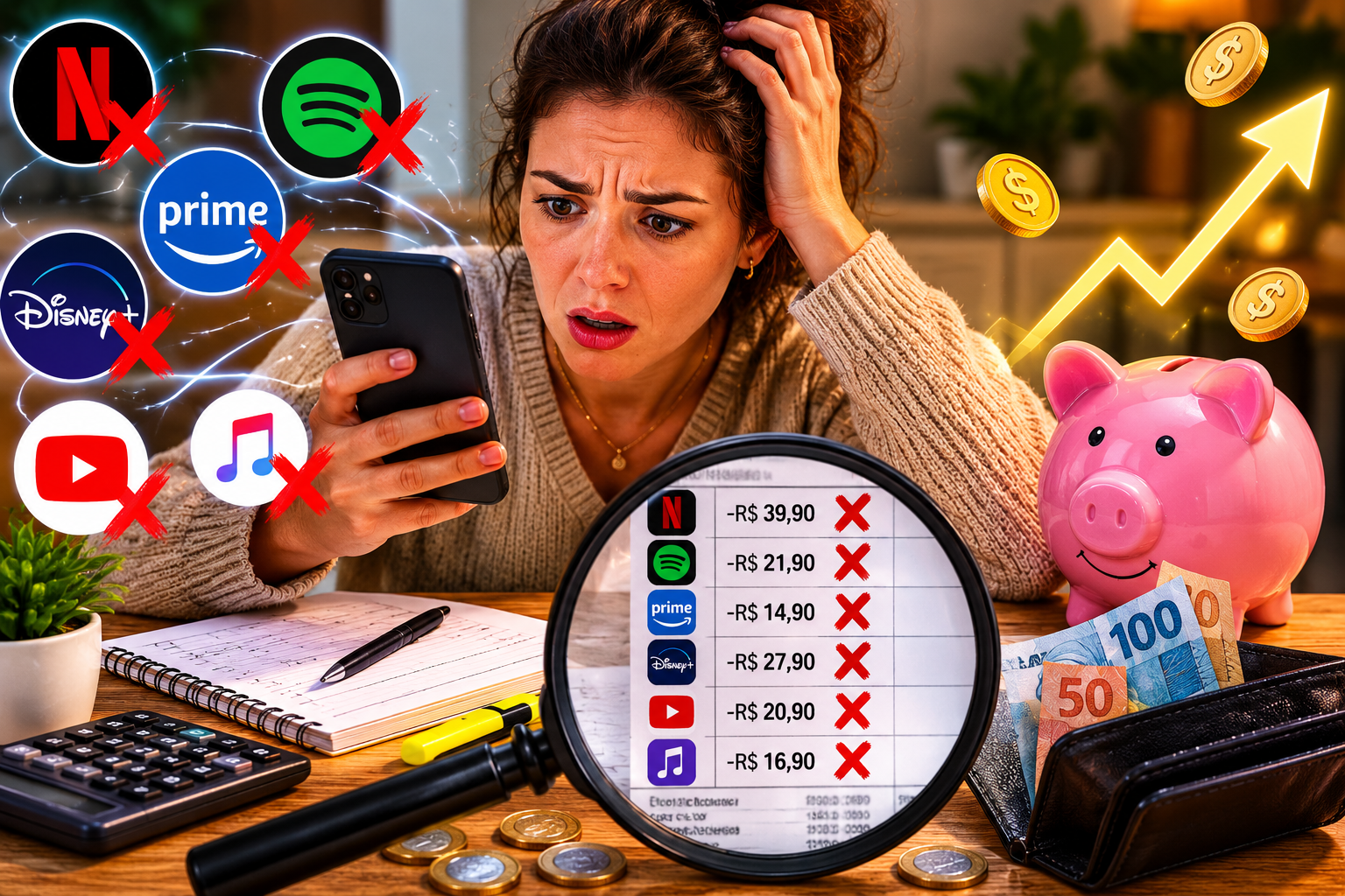 Descubra como ELIMINAR as assinaturas fantasmas que roubam seu dinheiro sem você notar — o resultado no bolso vai te chocar!