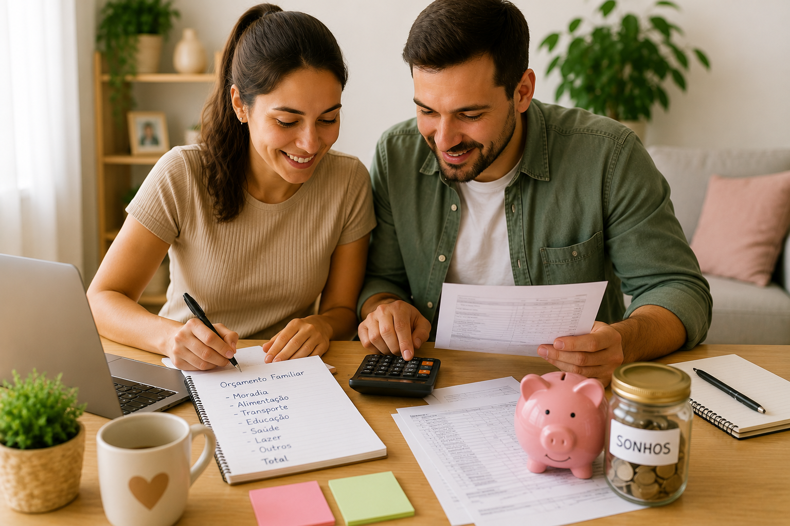 Como Montar um Orçamento Familiar Simples: Passo a Passo para Organizar as Contas da Casa