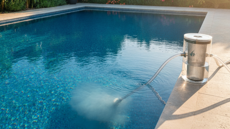 Descubra como decantar a piscina em poucas horas e aspirar tudo sem jogar água fora: o resultado vai te surpreender!