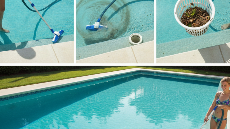 Aspirar o fundo da piscina passo a passo: o método completo que vai te economizar tempo e dinheiro com piscineiro