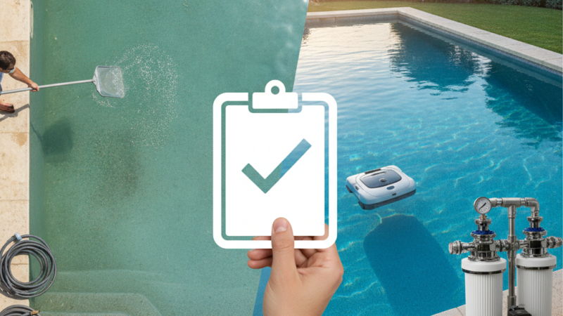 Aspiração e filtragem de piscina do zero ao avançado: o checklist semanal mais completo e prático que você vai encontrar na internet